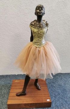 《十四岁的小芭蕾舞演员》
爱德华·德加
铜
66x36x27cm
19世纪
行空间
《十四岁的小芭蕾舞演员》
爱德华·德加
铜
66x36x27cm
19世纪
行空间