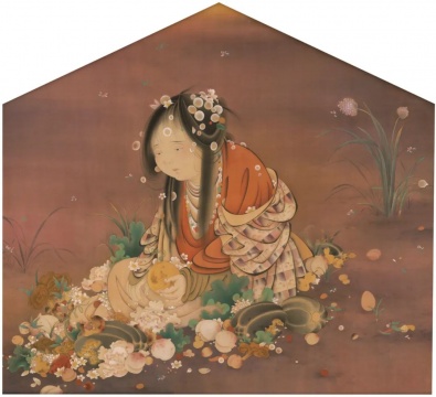 林静云《林园中心 》绢本设色 164×180cm 2022
林静云《林园中心 》绢本设色 164×180cm 2022