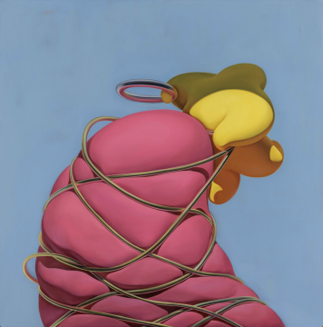 《心血来潮》,布面油画,108 x 110 cm,2022
《心血来潮》,布面油画,108 x 110 cm,2022