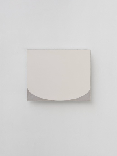 《那是：白色+本色》 40×50cm 纸板上雨露布、油画 2022