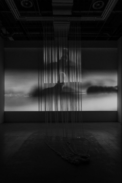 梁绍基,《蚕潺潺》,影像装置,2015,上海当代艺术博物馆展览现场,2021
图片致谢梁绍基和香格纳画廊
梁绍基,《蚕潺潺》,影像装置,2015,上海当代艺术博物馆展览现场,2021
图片致谢梁绍基和香格纳画廊