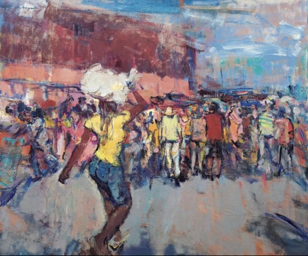 石煜 《圣何塞集市》 180x200cm 布面油画
石煜 《圣何塞集市》 180x200cm 布面油画