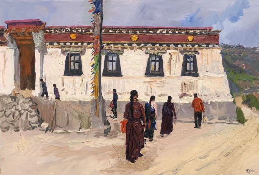 张路江 《朝归》120x80cm 布面油画 2020年
张路江 《朝归》120x80cm 布面油画 2020年
