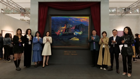 刘野《巴洛克》现场揭幕仪式
刘野《巴洛克》现场揭幕仪式
