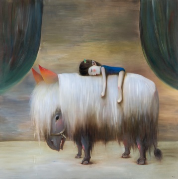  陈可 《斗牛士》
2006年作
布面油画
215×215cm

