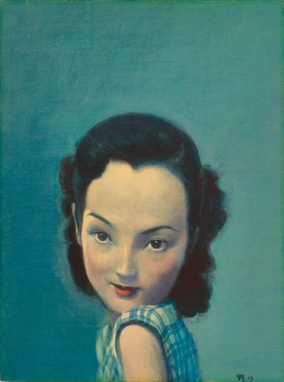 
刘野&nbsp;《周璇》
60×45cm&nbsp;压克力&nbsp;画布&nbsp;2003
估价：1500万-2500万港元
2023佳士得香港春拍二十及二十一世纪艺术晚间拍卖
