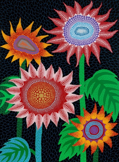 草间弥生《花》

130.3×97cm&nbsp;压克力 画布&nbsp;2015

估价：3200万-5500万港元
2023佳士得香港春拍二十及二十一世纪艺术晚间拍卖
