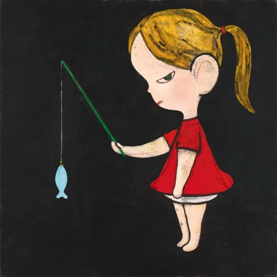 &nbsp;

奈良美智《Night Fishing》

100×100cm&nbsp;压克力 画布&nbsp;1995

估价：1800万-2800万港元

2023佳士得香港春拍二十及二十一世纪艺术晚间拍卖
