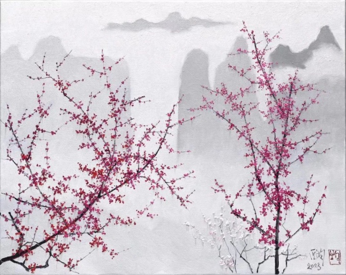 厐均《山花烂漫时》
72.5×91cm 布面油画 2023
已售,亚洲艺术中心
厐均《山花烂漫时》
72.5×91cm 布面油画 2023
已售,亚洲艺术中心