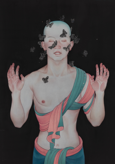 詹佶昂 《不染尘 Pure》
87×61cm 绢本彩墨银箔 2021
已售,索卡艺术
詹佶昂 《不染尘 Pure》
87×61cm 绢本彩墨银箔 2021
已售,索卡艺术