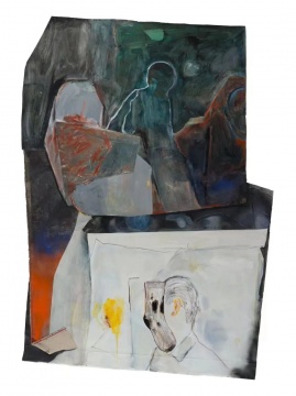 《天衣无缝》210×142cm 纸本综合材料 2020
《天衣无缝》210×142cm 纸本综合材料 2020