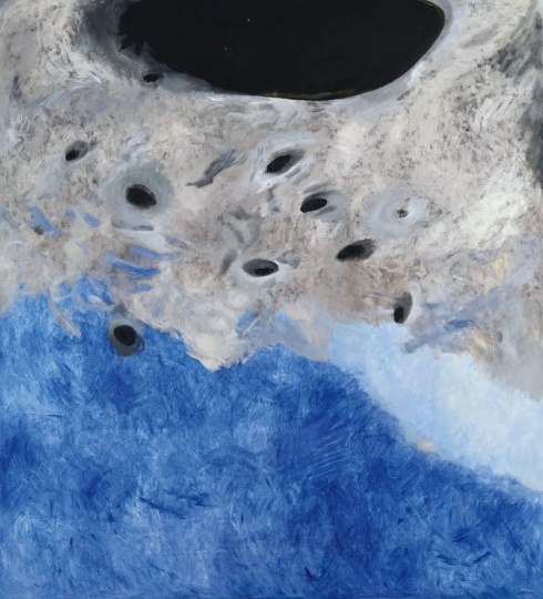 《成为思想者》242×220cm 布面油画 1989
《成为思想者》242×220cm 布面油画 1989