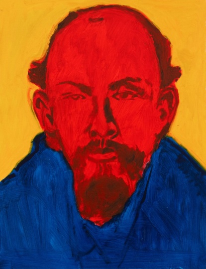 《年轻的列宁》65×50cm 布面油画 2020
《年轻的列宁》65×50cm 布面油画 2020