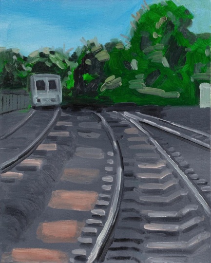 《中东铁路1》50×40cm 布面油画 2020
《中东铁路1》50×40cm 布面油画 2020