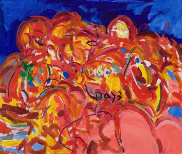 《假期2号》135×160cm 布面油画 2022
《假期2号》135×160cm 布面油画 2022