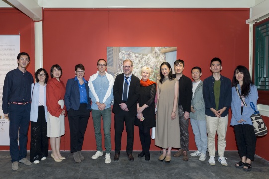 “携画远航”开幕现场合影
“携画远航”开幕现场合影