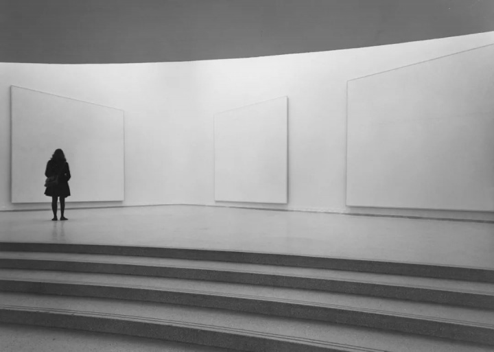 “罗伯特·莱曼”展览现场,纽约古根海姆美术馆,1972
“罗伯特·莱曼”展览现场,纽约古根海姆美术馆,1972