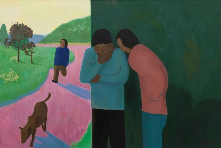 汤大尧《密语》 100x150cm 布面油画 2018-2021
站台中国当代艺术机构
关东元收藏
汤大尧《密语》 100x150cm 布面油画 2018-2021
站台中国当代艺术机构
关东元收藏