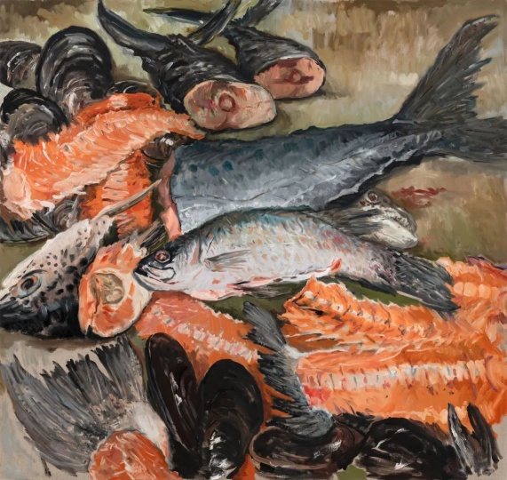 倪军 《金目鲈与大海虹》180×190cm 布面油画 2023
偏锋画廊
倪军 《金目鲈与大海虹》180×190cm 布面油画 2023
偏锋画廊