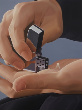 梁浩《液体火焰》160×120cm 布面油画 2023
梁浩《液体火焰》160×120cm 布面油画 2023