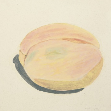 阿籽奶奶《水蜜桃》 68x68cm 纸本设色 2019
阿籽奶奶《水蜜桃》 68x68cm 纸本设色 2019