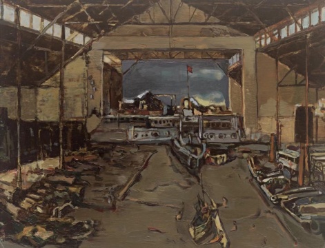 王兵 《剧场》 纸板油画 21x29.5cm 2021
王兵 《剧场》 纸板油画 21x29.5cm 2021