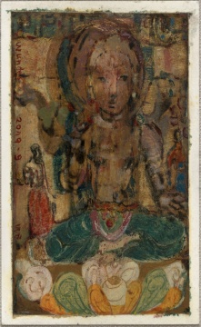 王兵 《菩萨》 纸面油画 10x14.8cm 2020
王兵 《菩萨》 纸面油画 10x14.8cm 2020