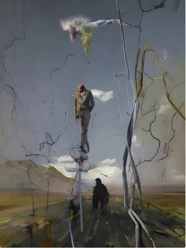 高氏兄弟 《神游》人工智能绘画 画布打印 高度为200cm 尺寸可变
高氏兄弟 《神游》人工智能绘画 画布打印 高度为200cm 尺寸可变