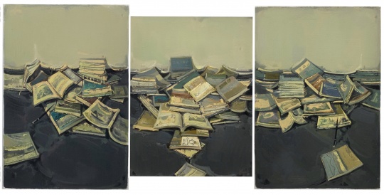 欧阳强《重构的文本——组画》 布面油画90cmx110cmx2、90cmx100cm
欧阳强《重构的文本——组画》 布面油画90cmx110cmx2、90cmx100cm