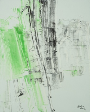 马志明 《墨与油墨20》布面油画 60X50cm
马志明 《墨与油墨20》布面油画 60X50cm