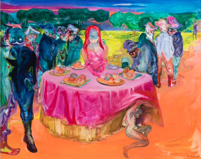 《甜点》120×150 cm 布面油画 2021
私人收藏 图片由 @Galerie Vazieux 提供
《甜点》120×150 cm 布面油画 2021
私人收藏 图片由 @Galerie Vazieux 提供
