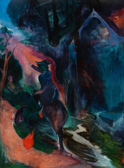 《夜骑士》240×175cm 布面油画 2022
图片由 @ 艺术家和贝浩登上海提供
贝浩登上海展出作品
《夜骑士》240×175cm 布面油画 2022
图片由 @ 艺术家和贝浩登上海提供
贝浩登上海展出作品