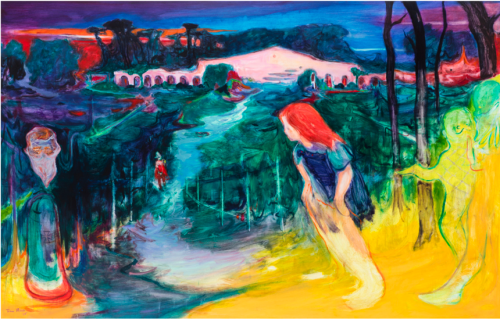 《庄园》140×220cm 布面油画 2021
私人收藏 图片由 @Galerie Vazieux 提供
《庄园》140×220cm 布面油画 2021
私人收藏 图片由 @Galerie Vazieux 提供