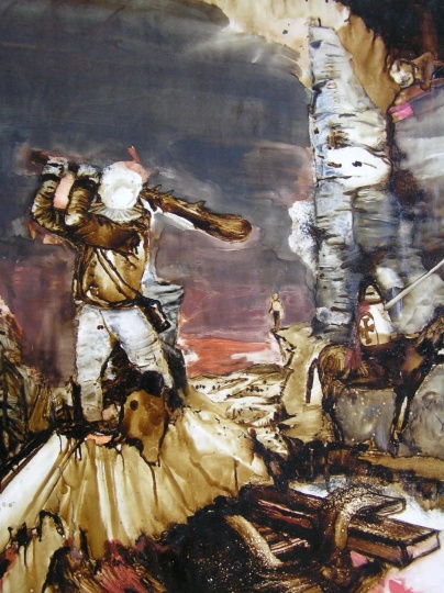 《大棒》83×67cm 纸本油画 2009
慕尼黑私人收藏
图片由@Rao Fu Studio提供
《大棒》83×67cm 纸本油画 2009
慕尼黑私人收藏
图片由@Rao Fu Studio提供