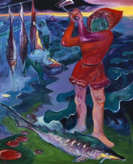《鱼子酱》165×135cm 布面油画 2021
私人收藏 图片由@安卓艺术提供
《鱼子酱》165×135cm 布面油画 2021
私人收藏 图片由@安卓艺术提供