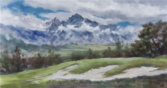 游历半生,重拾画笔,“高尔夫风景:张少侠油画作品展”开幕 游历半生,重拾画笔,“高尔夫风景:张少侠油画作品展”开幕