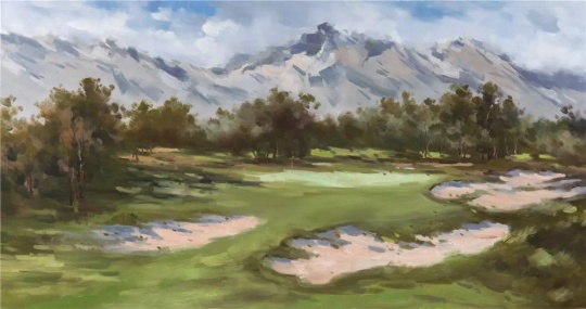 游历半生,重拾画笔,“高尔夫风景:张少侠油画作品展”开幕 游历半生,重拾画笔,“高尔夫风景:张少侠油画作品展”开幕