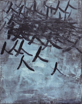 项恺阳《人》 木板丙烯 80×100cm 2022