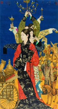 古灯今照-138×73.2cm-纸本水墨-2016年
古灯今照-138×73.2cm-纸本水墨-2016年