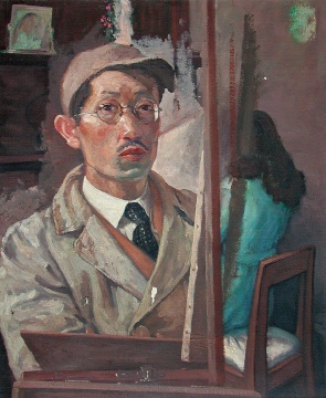 孙宗慰，《探索》，布面油画，65×53cm，1945年
