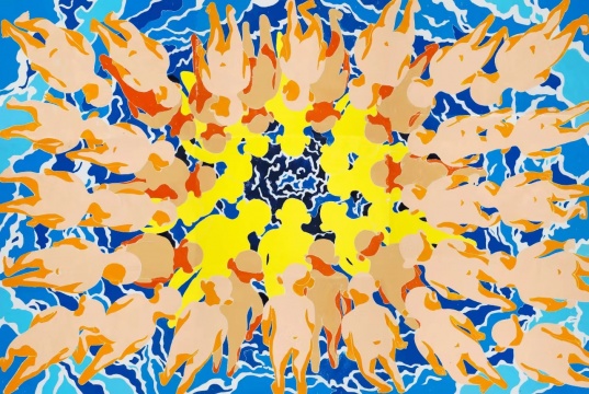 方力钧 2013-2015 244x366cm,木刻版画 2015 第4版
方力钧 2013-2015 244x366cm,木刻版画 2015 第4版