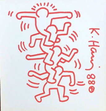 Keith Haring 凯斯·哈林《Untitled》纸本马克笔 marker on paper 17 × 17cm 1982
Keith Haring 凯斯·哈林《Untitled》纸本马克笔 marker on paper 17 × 17cm 1982