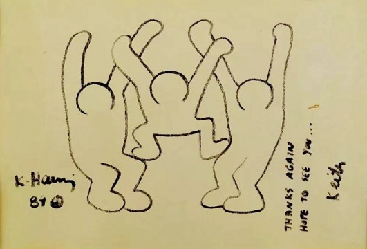 Keith Haring 凯斯·哈林《Untitled》纸本马克笔 marker on paper 28 × 20cm 1989
Keith Haring 凯斯·哈林《Untitled》纸本马克笔 marker on paper 28 × 20cm 1989