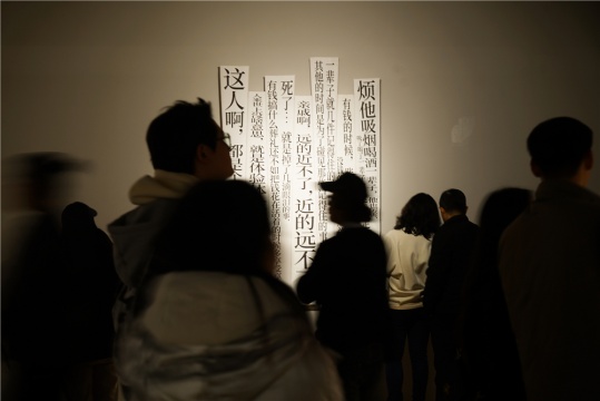 以作品呈现社会对话中的文字景观，陈莫个展亮相寒山美术馆