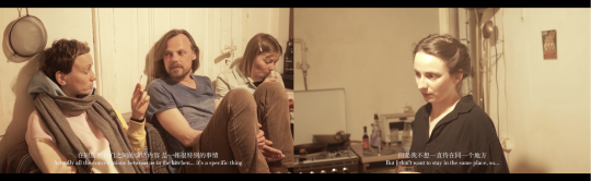 蒋涵萱，选自《厨房里的谈话I》系列，双屏影像静帧，2019

 
