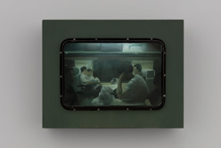 旅行系列  2007 木质灯箱，布面油画 50×60cm（每件）
