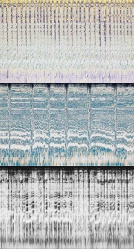 《无声合唱团 声波研究》243x450cm 综合材料 2022
