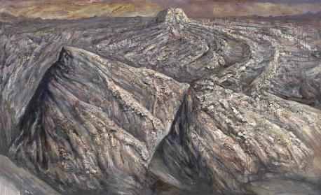 《高原上的时间》综合材料 220×366cm 2006-2014
《高原上的时间》综合材料 220×366cm 2006-2014