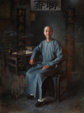 《蒲松龄》200x150cm 2017年
《蒲松龄》200x150cm 2017年