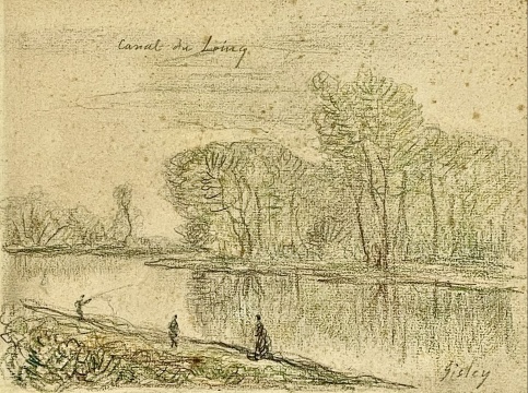 西斯莱 《卢瓦尔运河》 1897年 色粉画 23.5x17.5cm 【由上·美术馆提供】
西斯莱 《卢瓦尔运河》 1897年 色粉画 23.5x17.5cm 【由上·美术馆提供】